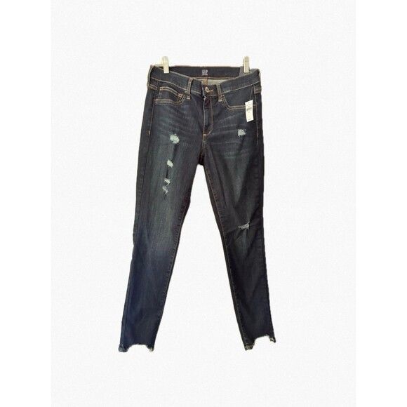 GAP Denim - NWT Gap Women’s Distressed Favorite Jeggings, Dark Indigo Wash, Sz 29 Regular